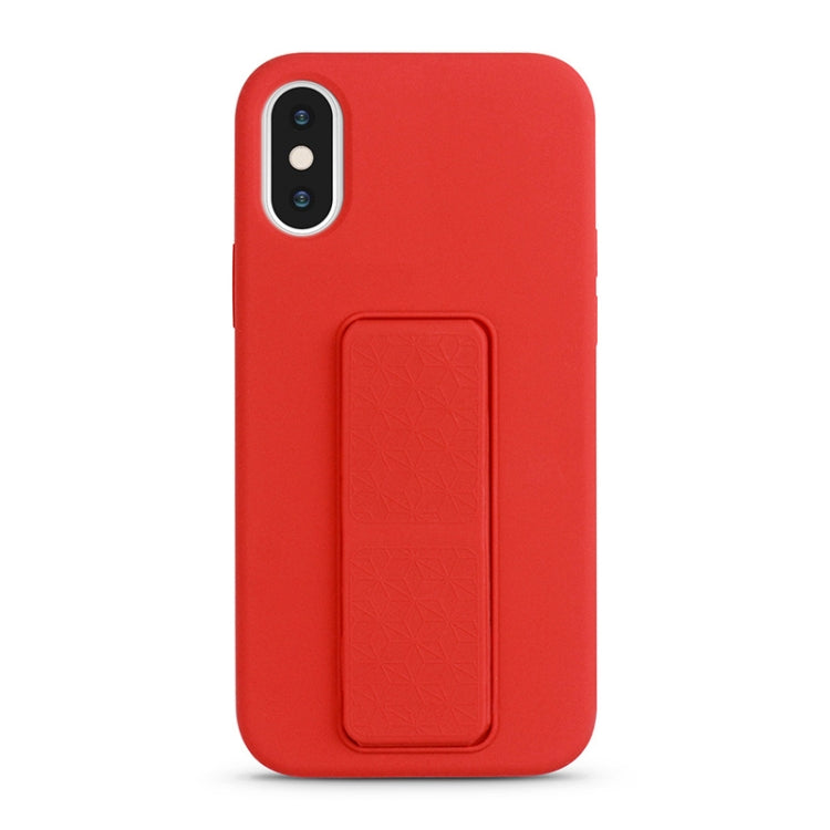 For iPhone XS Max Liquid Silicone Holder Phone Case