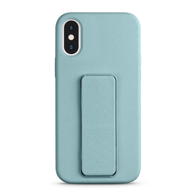 For iPhone XS Max Liquid Silicone Holder Phone Case