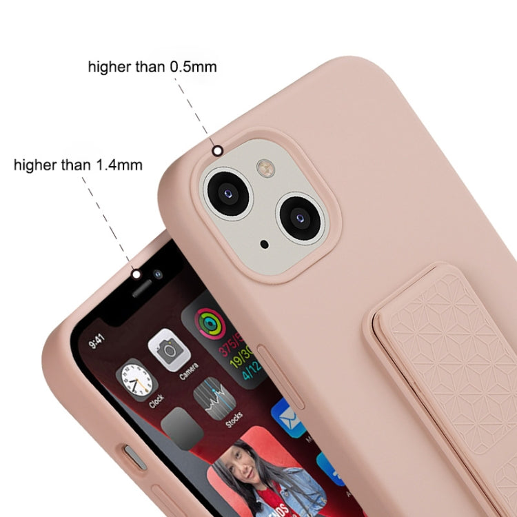 For iPhone 12 Pro Max Liquid Silicone Holder Phone Case