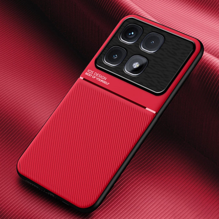 For Redmi K70 Ultra Classic Tilt Strip Grain Magnetic Shockproof PC + TPU Phone Case