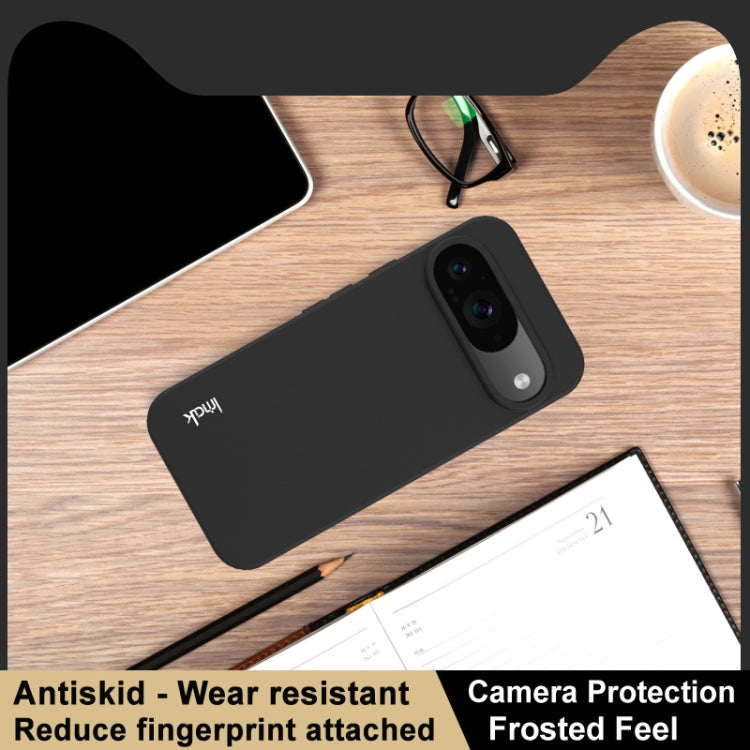 For Google Pixel 9 / Pixel 9 Pro IMAK UC-3 Series Shockproof Frosted TPU Phone Case - Black