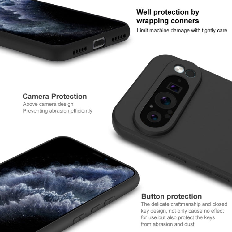 For Google Pixel 9 Pro XL IMAK UC-3 Series Shockproof Frosted TPU Phone Case - Black