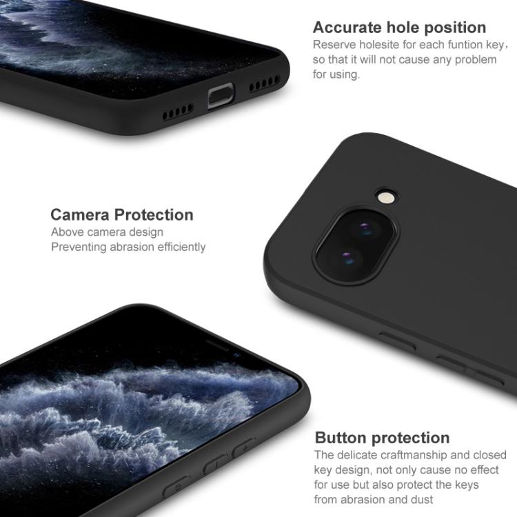 For Google Pixel 9a IMAK UC-3 Series Shockproof Frosted TPU Phone Case - Black