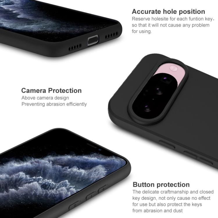 For Google Pixel 10 / Pixel 10 Pro IMAK UC-3 Series Shockproof Frosted TPU Phone Case - Black
