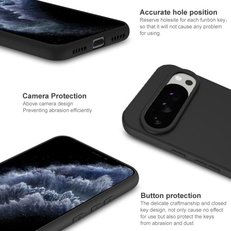 For Google Pixel 10 Pro XL IMAK UC-3 Series Shockproof Frosted TPU Phone Case - Black