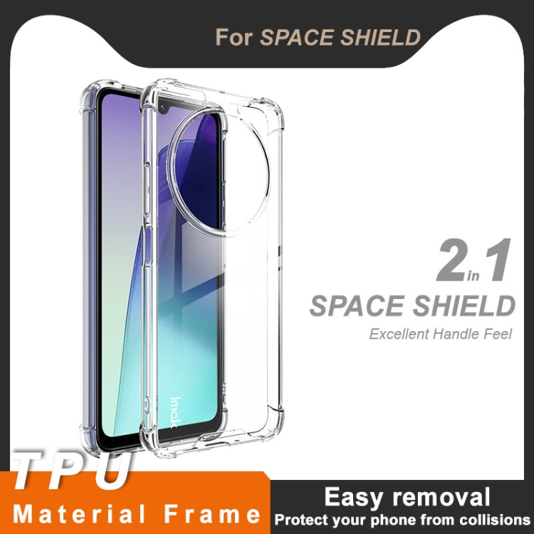 For Redmi 14C 4G / 14R 5G IMAK Space Shield PC + TPU Airbag Shockproof Phone Case - Transparent