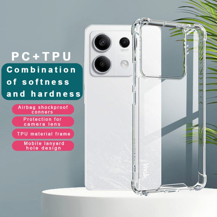 For Xiaomi POCO X6 5G IMAK Space Shield PC + TPU Airbag Shockproof Phone Case - Transparent