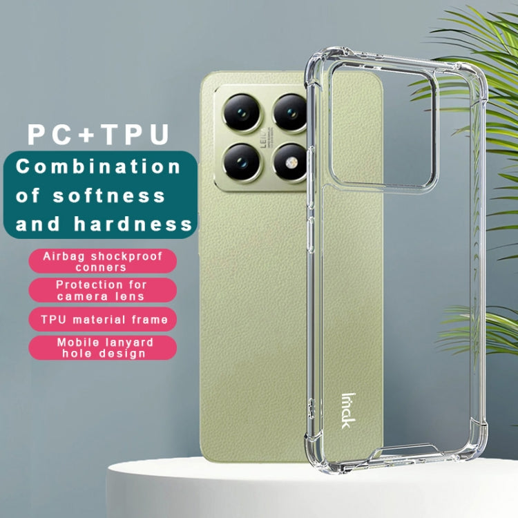 For Xiaomi 14T IMAK Space Shield PC + TPU Airbag Shockproof Phone Case - Transparent