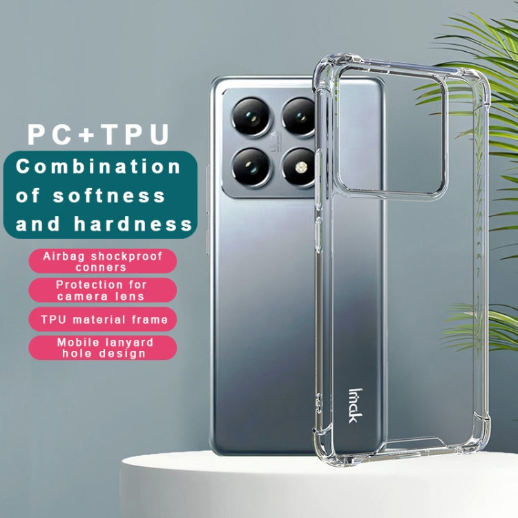 For Xiaomi 14T Pro IMAK Space Shield PC + TPU Airbag Shockproof Phone Case - Transparent
