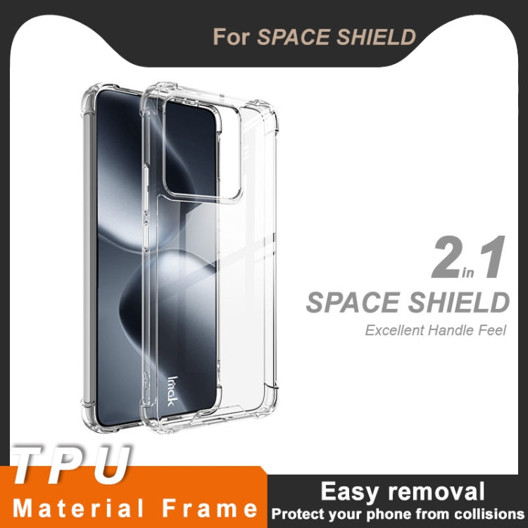 For Xiaomi 14T Pro IMAK Space Shield PC + TPU Airbag Shockproof Phone Case - Transparent
