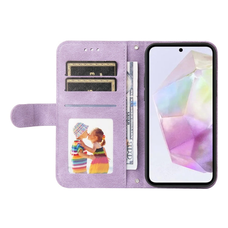 For Samsung Galaxy M35 Skin Feel Life Tree Metal Button Leather Phone Case