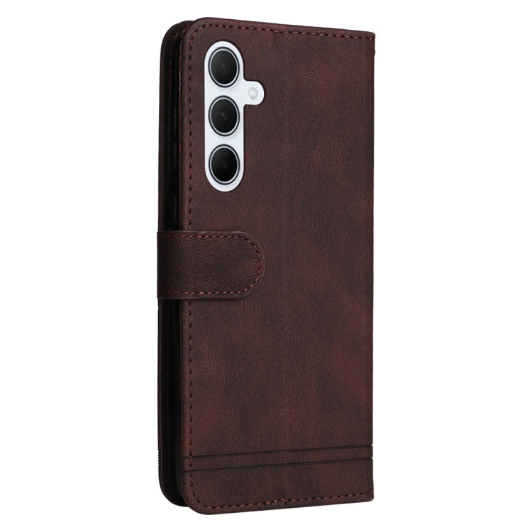 For Samsung Galaxy M35 Skin Feel Life Tree Metal Button Leather Phone Case