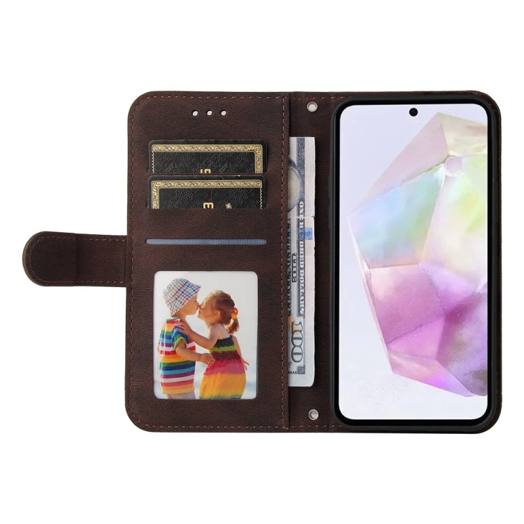 For Samsung Galaxy M35 Skin Feel Life Tree Metal Button Leather Phone Case