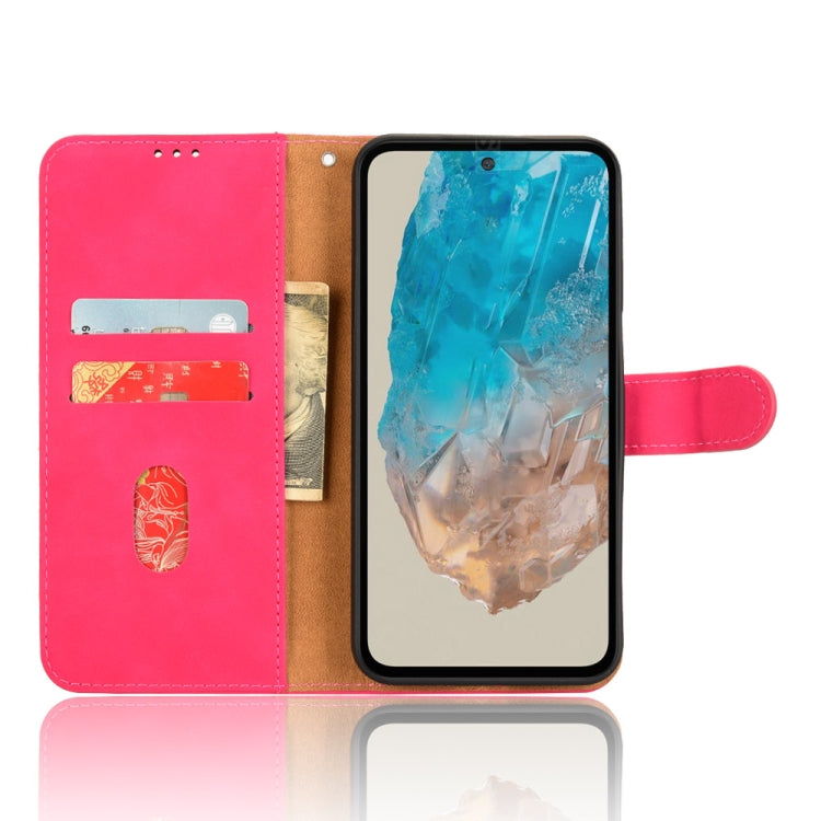 For Samsung Galaxy M35 Skin Feel Magnetic Flip Leather Phone Case