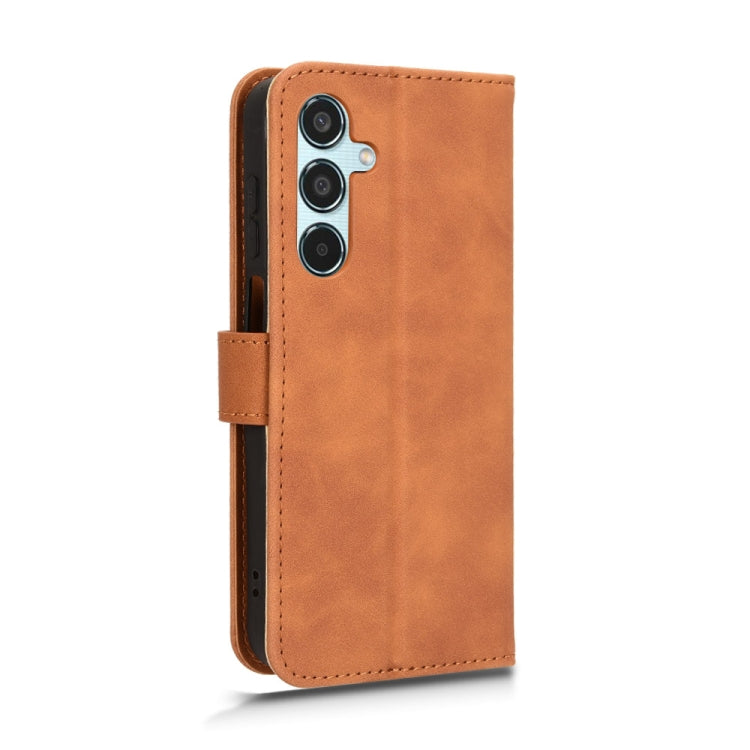 For Samsung Galaxy M35 Skin Feel Magnetic Flip Leather Phone Case