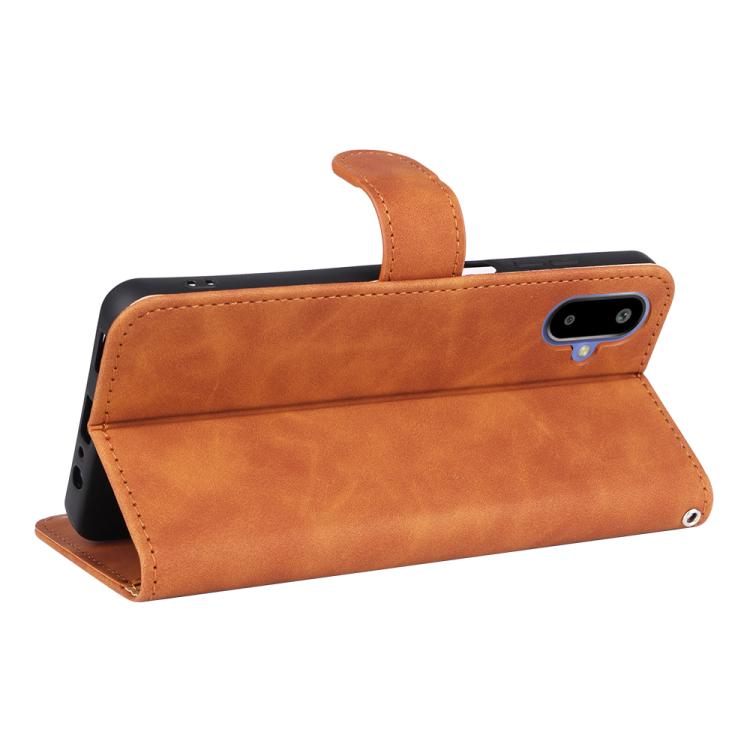 For Samsung Galaxy M06 5G / F06 5G Skin Feel Magnetic Flip Leather Phone Case
