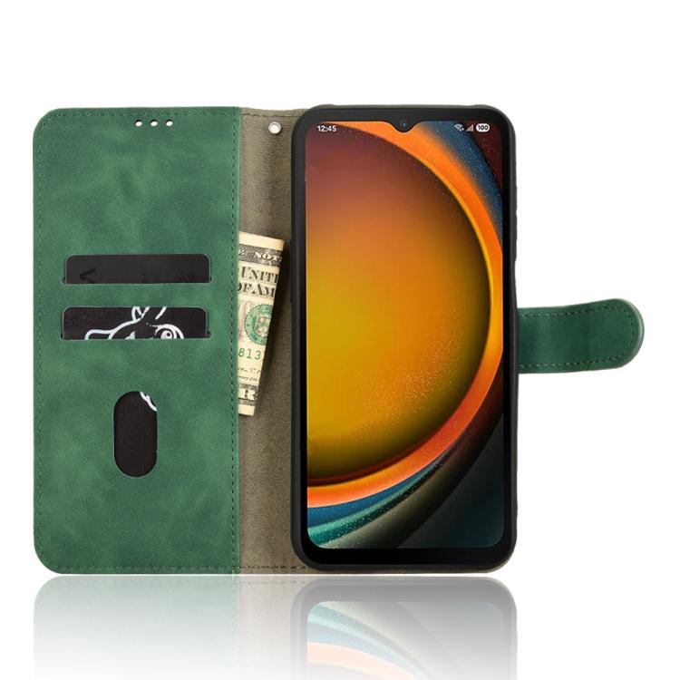 For Samsung Galaxy Xcover7 Pro Skin Feel Magnetic Flip Leather Phone Case