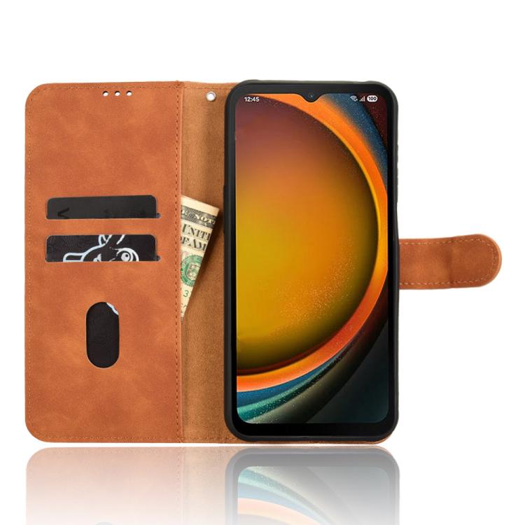 For Samsung Galaxy Xcover7 Pro Skin Feel Magnetic Flip Leather Phone Case