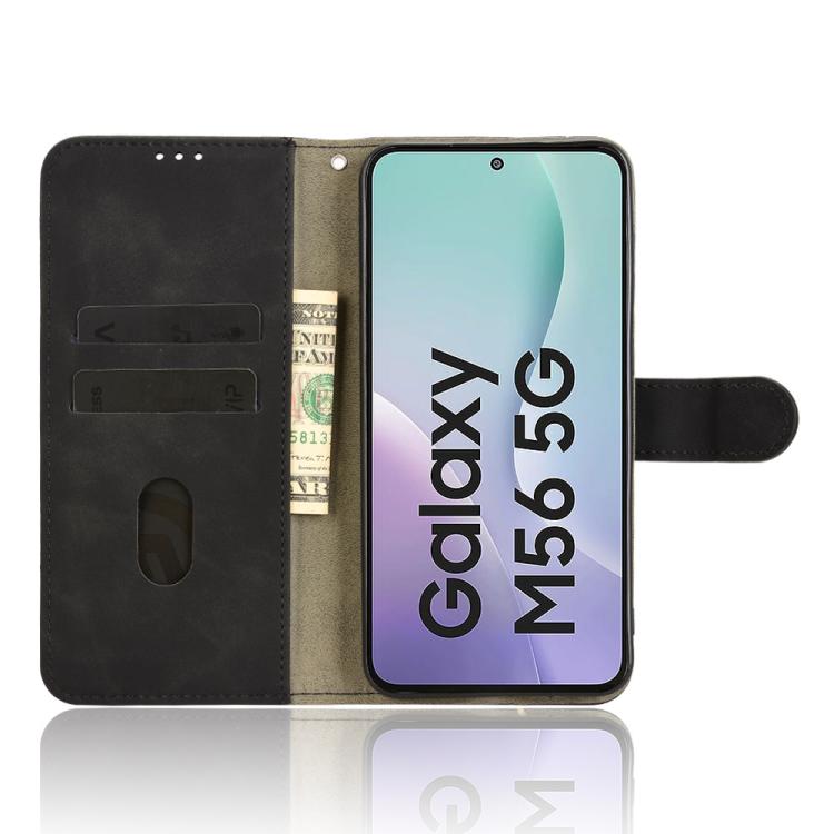 For Samsung Galaxy M56 5G Skin Feel Magnetic Flip Leather Phone Case