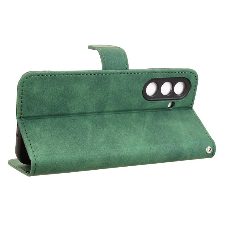 For Samsung Galaxy M56 5G Skin Feel Magnetic Flip Leather Phone Case