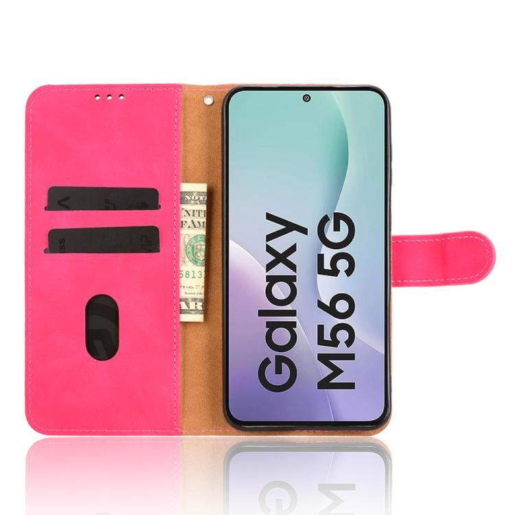 For Samsung Galaxy M56 5G Skin Feel Magnetic Flip Leather Phone Case