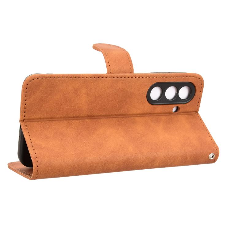 For Samsung Galaxy M56 5G Skin Feel Magnetic Flip Leather Phone Case