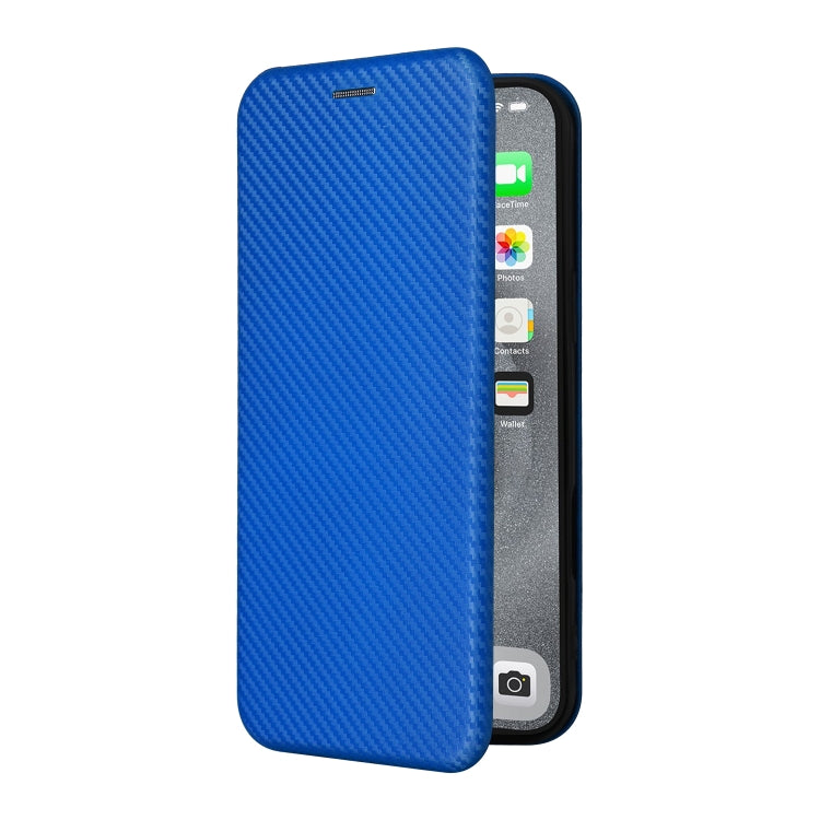 For iPhone 16 Pro Carbon Fiber Texture Flip Leather Phone Case