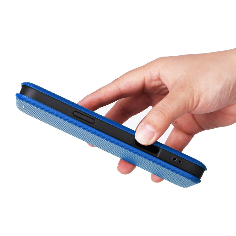 For iPhone 16 Pro Carbon Fiber Texture Flip Leather Phone Case