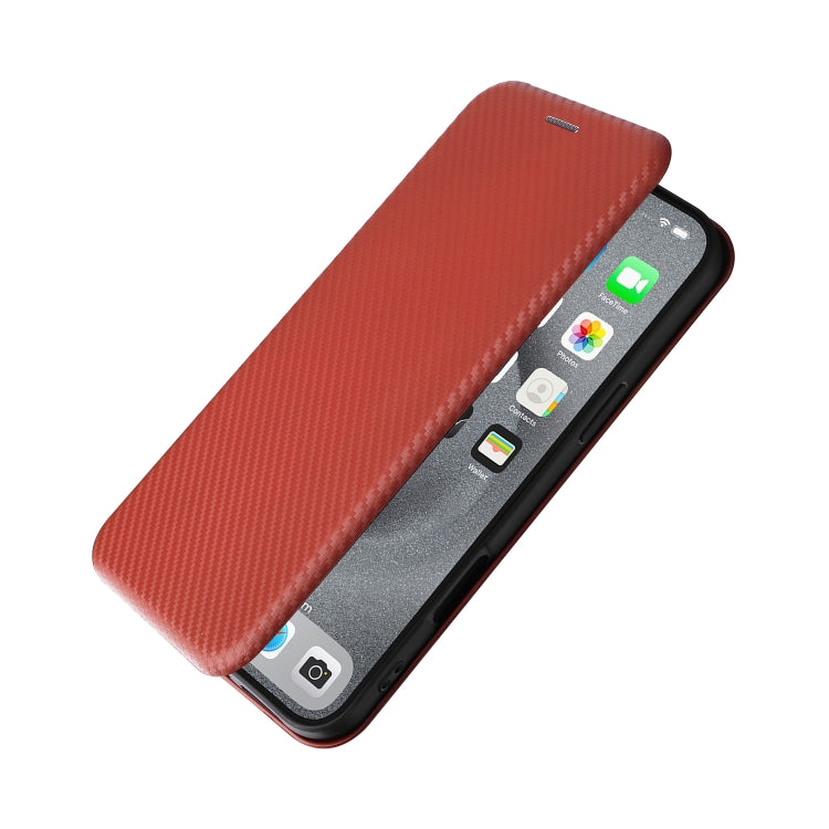 For iPhone 16 Pro Carbon Fiber Texture Flip Leather Phone Case