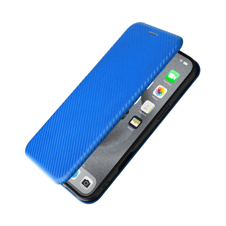 For iPhone 16 Pro Max Carbon Fiber Texture Flip Leather Phone Case
