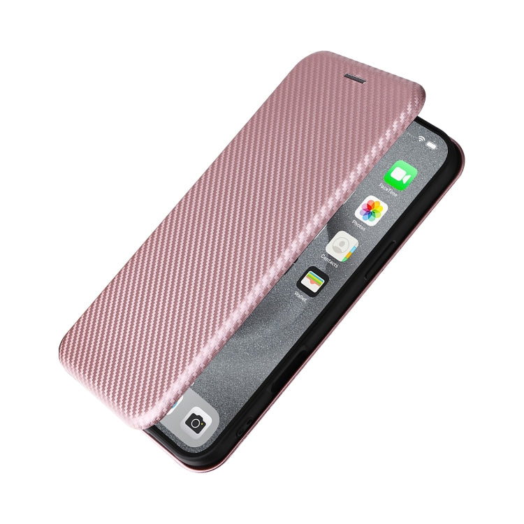 For iPhone 16 Pro Max Carbon Fiber Texture Flip Leather Phone Case