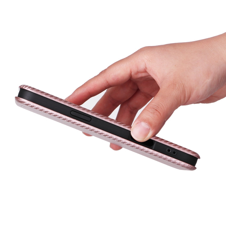 For iPhone 16 Pro Max Carbon Fiber Texture Flip Leather Phone Case