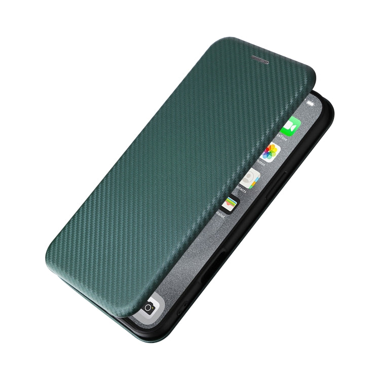 For iPhone 16 Pro Max Carbon Fiber Texture Flip Leather Phone Case