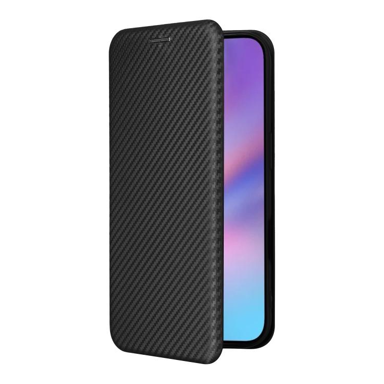 For iPhone 17 Carbon Fiber Texture Flip Leather Phone Case