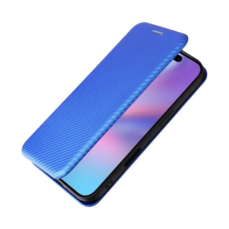 For iPhone 17 Carbon Fiber Texture Flip Leather Phone Case