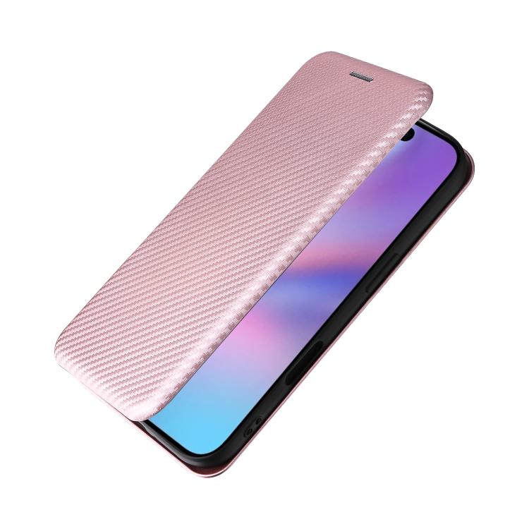 For iPhone 17 Carbon Fiber Texture Flip Leather Phone Case
