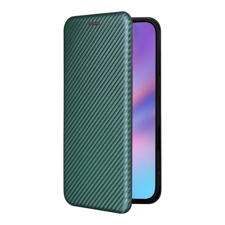 For iPhone 17 Carbon Fiber Texture Flip Leather Phone Case