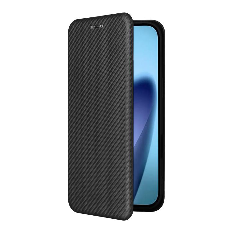 For iPhone Air Carbon Fiber Texture Flip Leather Phone Case