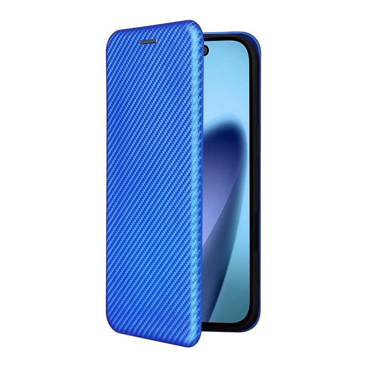 For iPhone Air Carbon Fiber Texture Flip Leather Phone Case