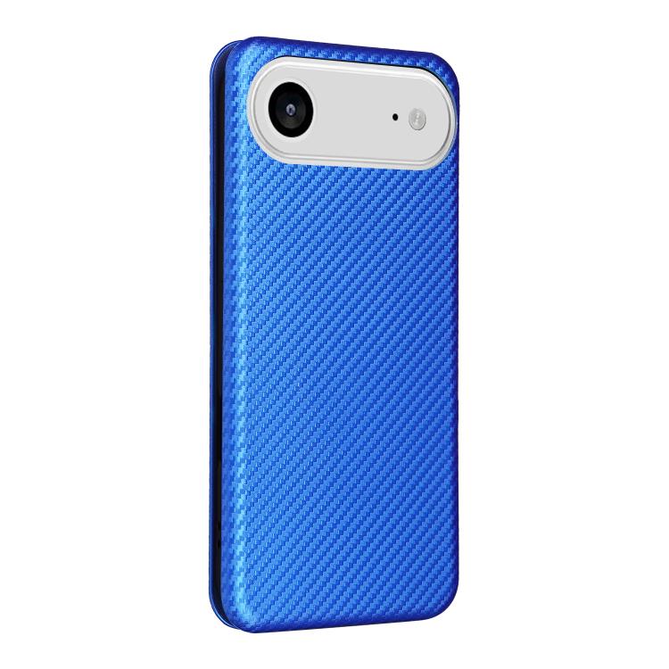 For iPhone Air Carbon Fiber Texture Flip Leather Phone Case