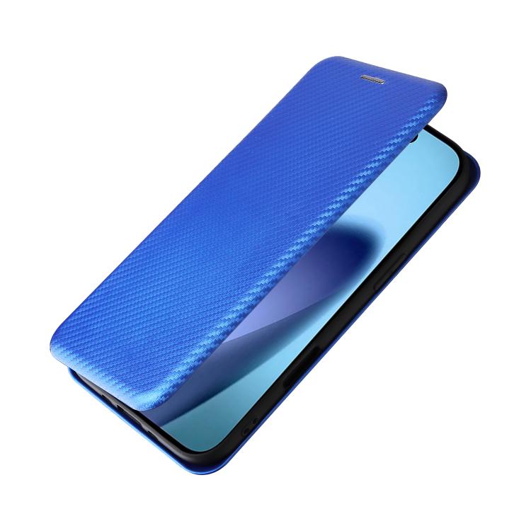 For iPhone Air Carbon Fiber Texture Flip Leather Phone Case