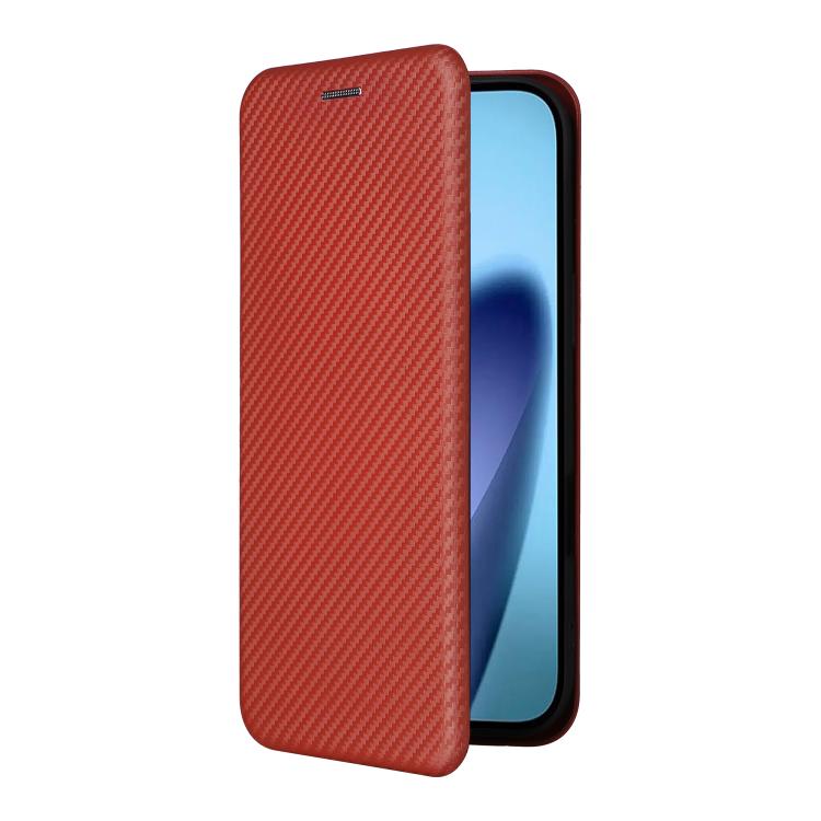 For iPhone Air Carbon Fiber Texture Flip Leather Phone Case