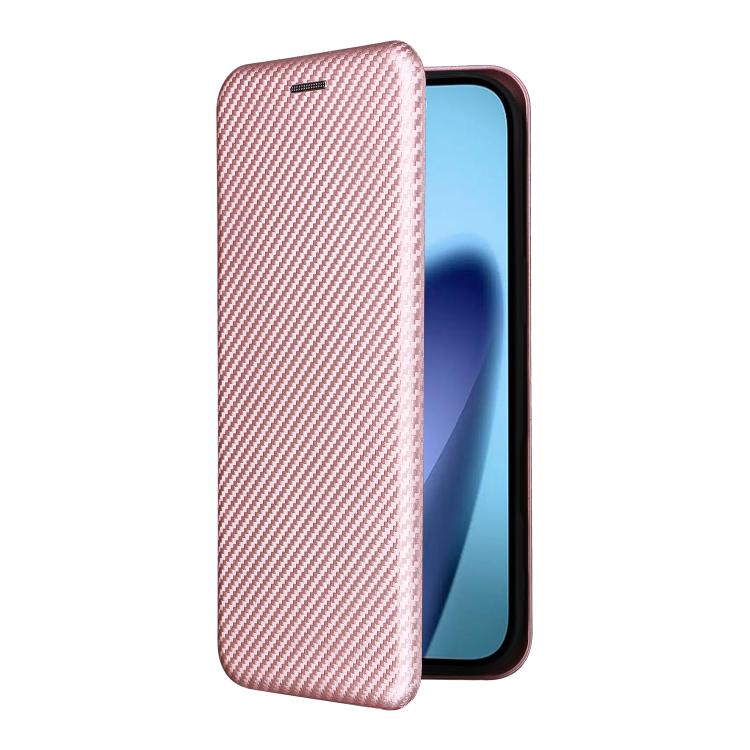 For iPhone Air Carbon Fiber Texture Flip Leather Phone Case