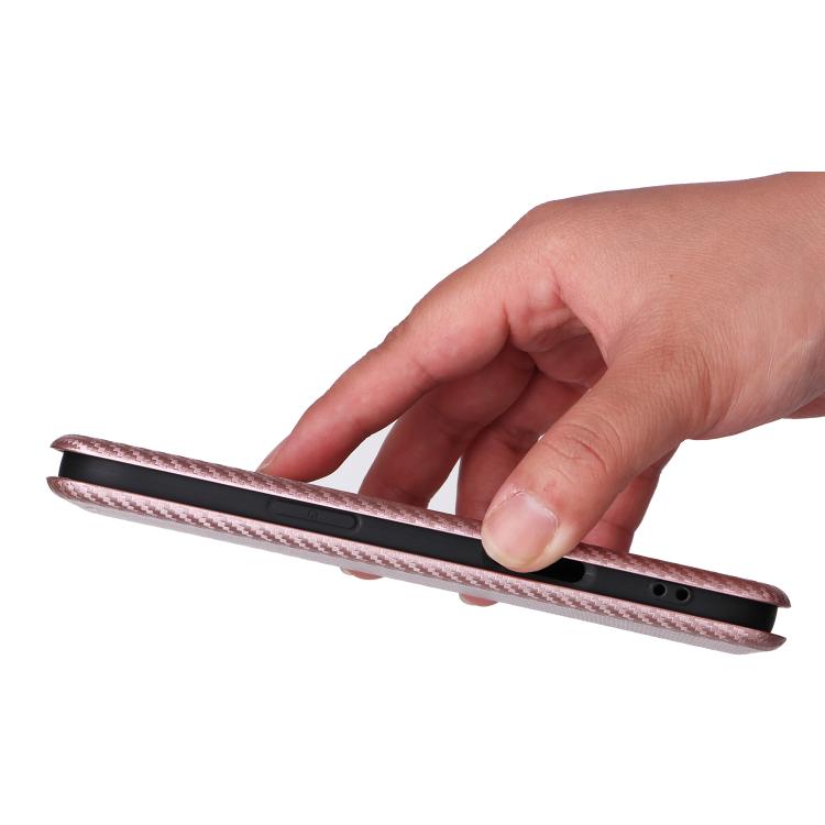 For iPhone Air Carbon Fiber Texture Flip Leather Phone Case