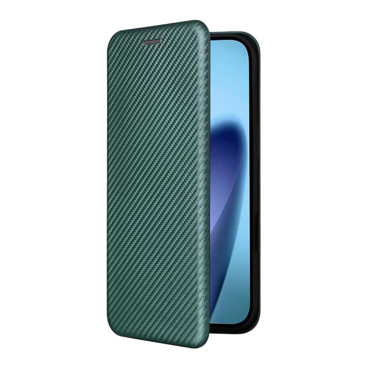 For iPhone Air Carbon Fiber Texture Flip Leather Phone Case