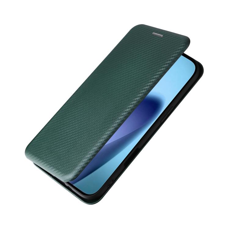 For iPhone Air Carbon Fiber Texture Flip Leather Phone Case