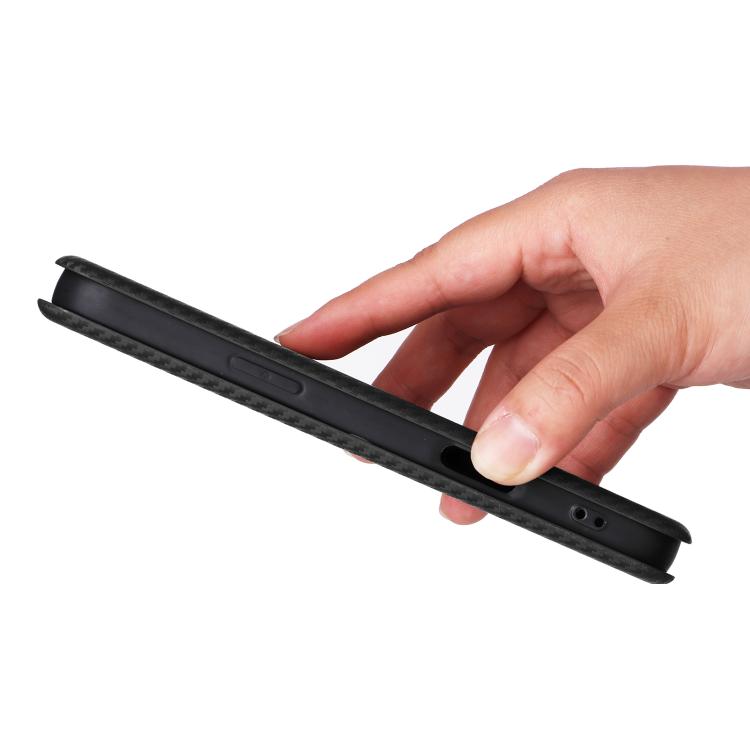 For iPhone 17 Pro Carbon Fiber Texture Flip Leather Phone Case