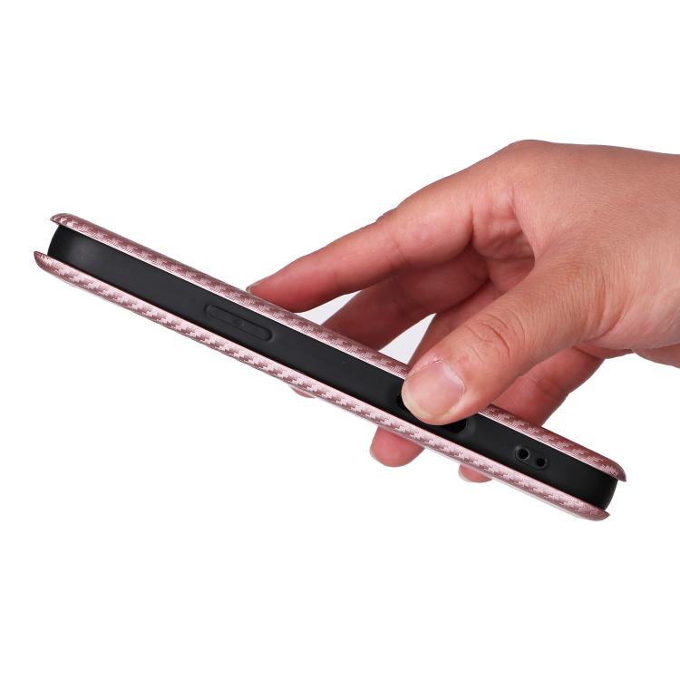 For iPhone 17 Pro Carbon Fiber Texture Flip Leather Phone Case