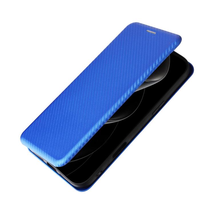 For iPhone 17 Pro Max Carbon Fiber Texture Flip Leather Phone Case