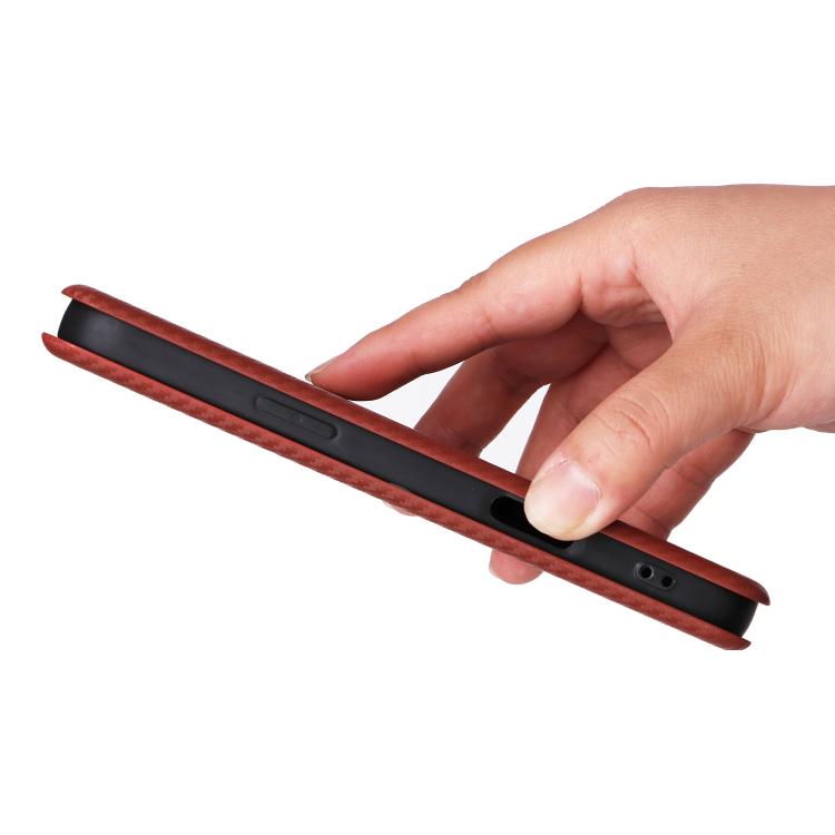 For iPhone 17 Pro Max Carbon Fiber Texture Flip Leather Phone Case